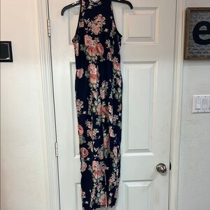 Floral SHEIN halter top jumpsuit